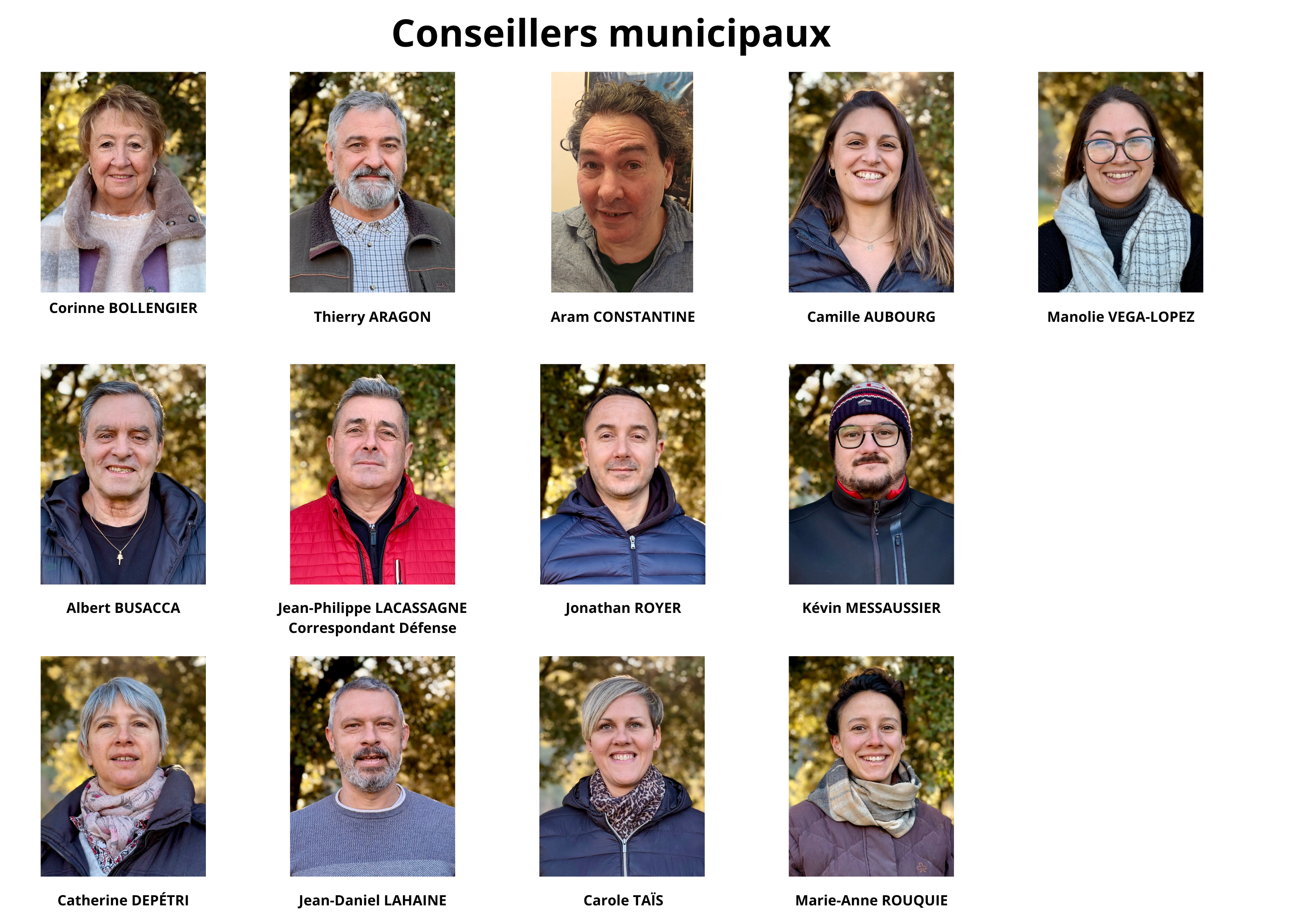 Conseillers municipaux